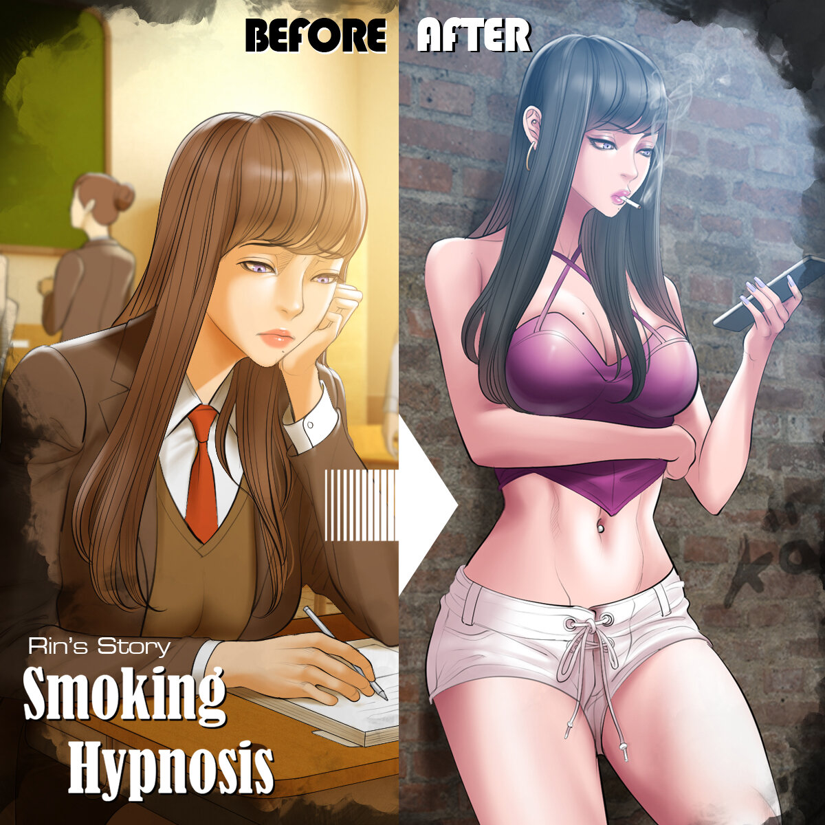 Читаем Манхва Гипнотическое курение - Smoking Hypnosis - Smoking Hypnosis  онлайн на русском. Глава 11 - AllHentai